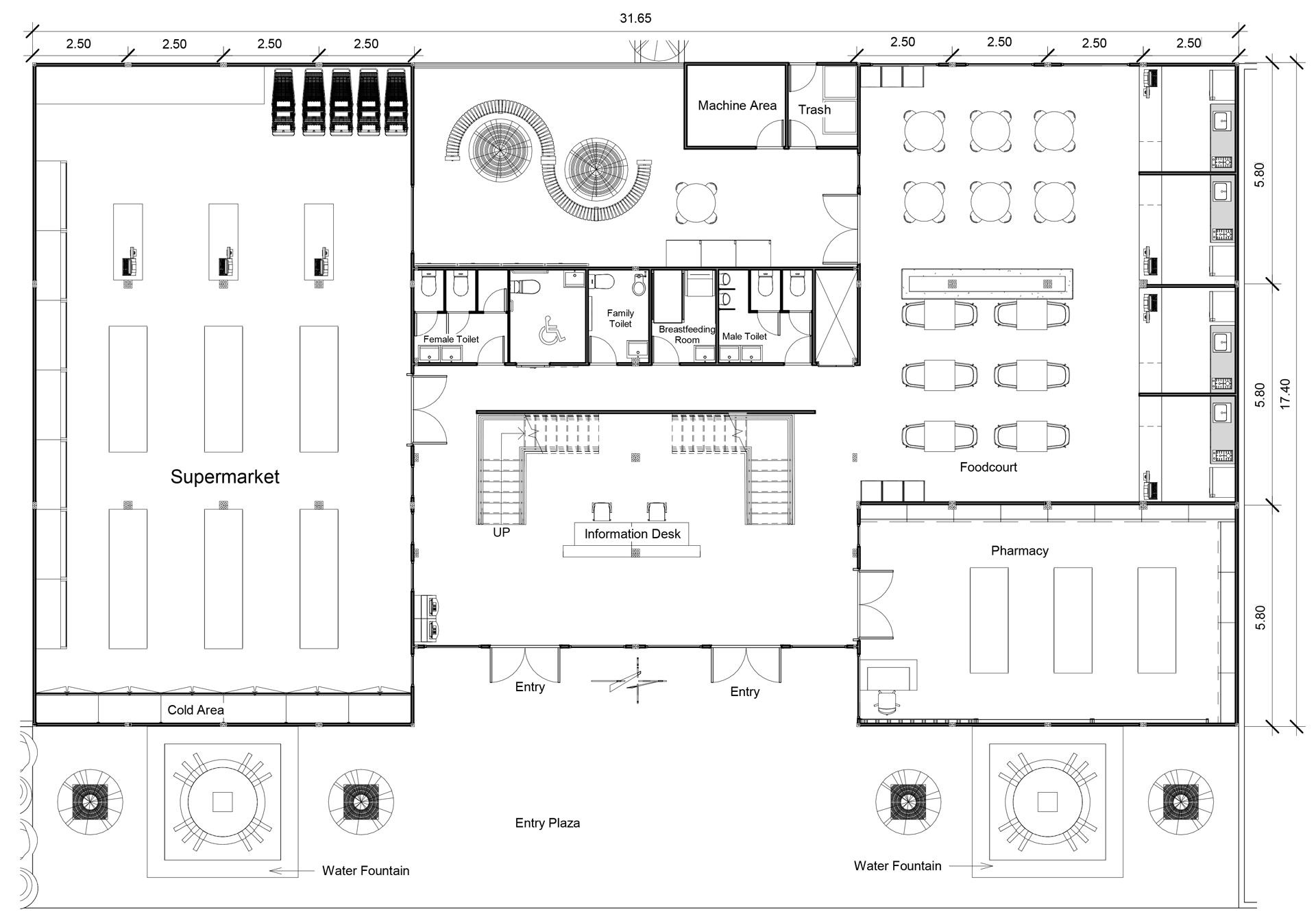 Department Store 2D Floor Plan