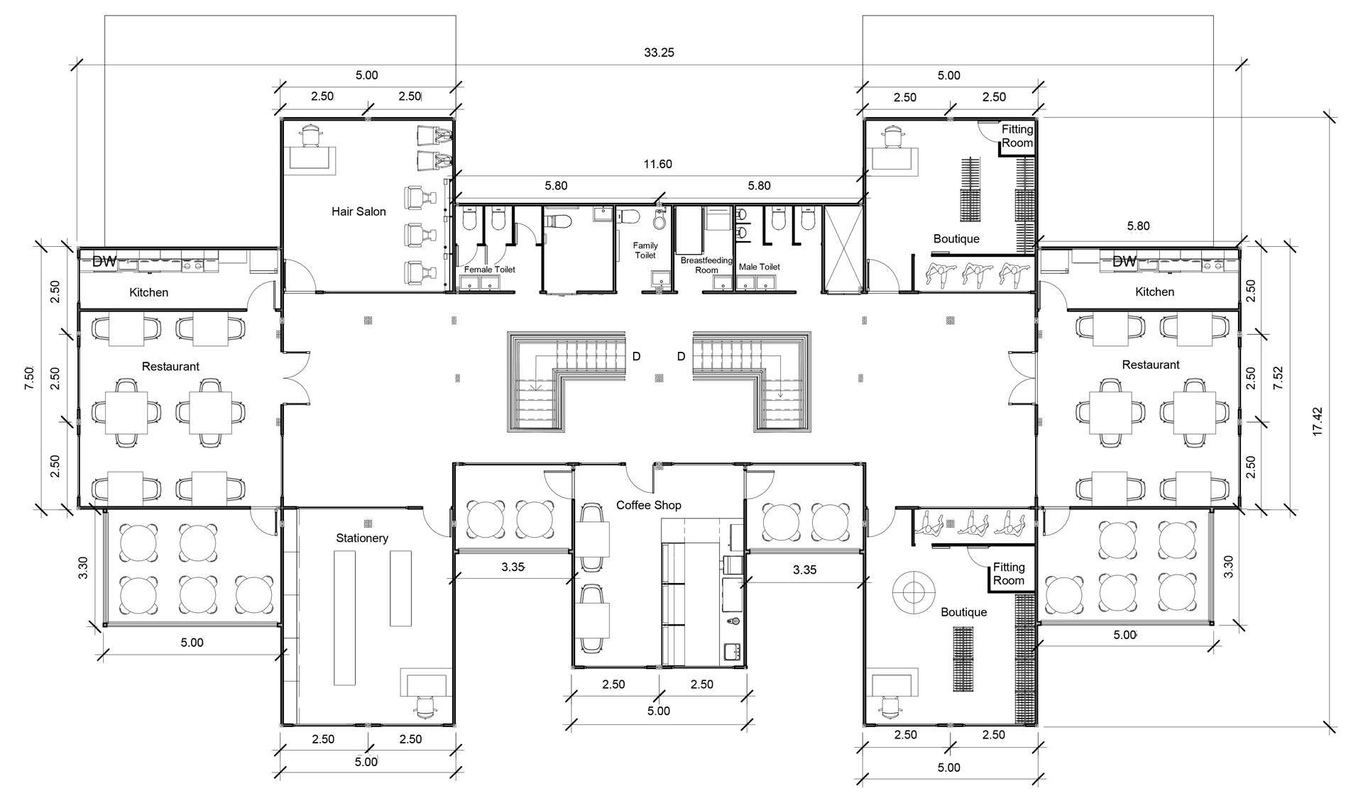 Department Store 2D Floor Plan