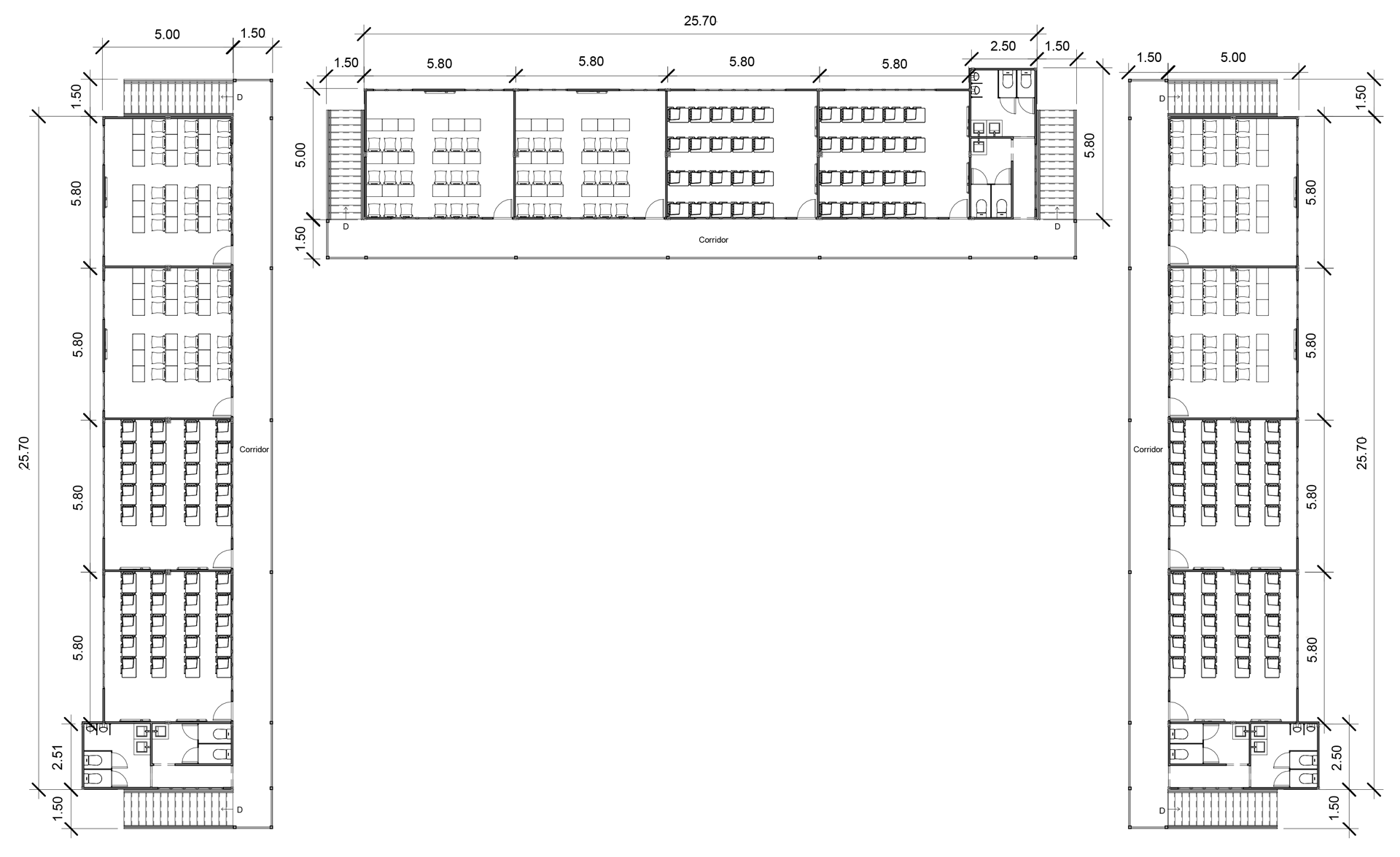 School 2D Floor Plan