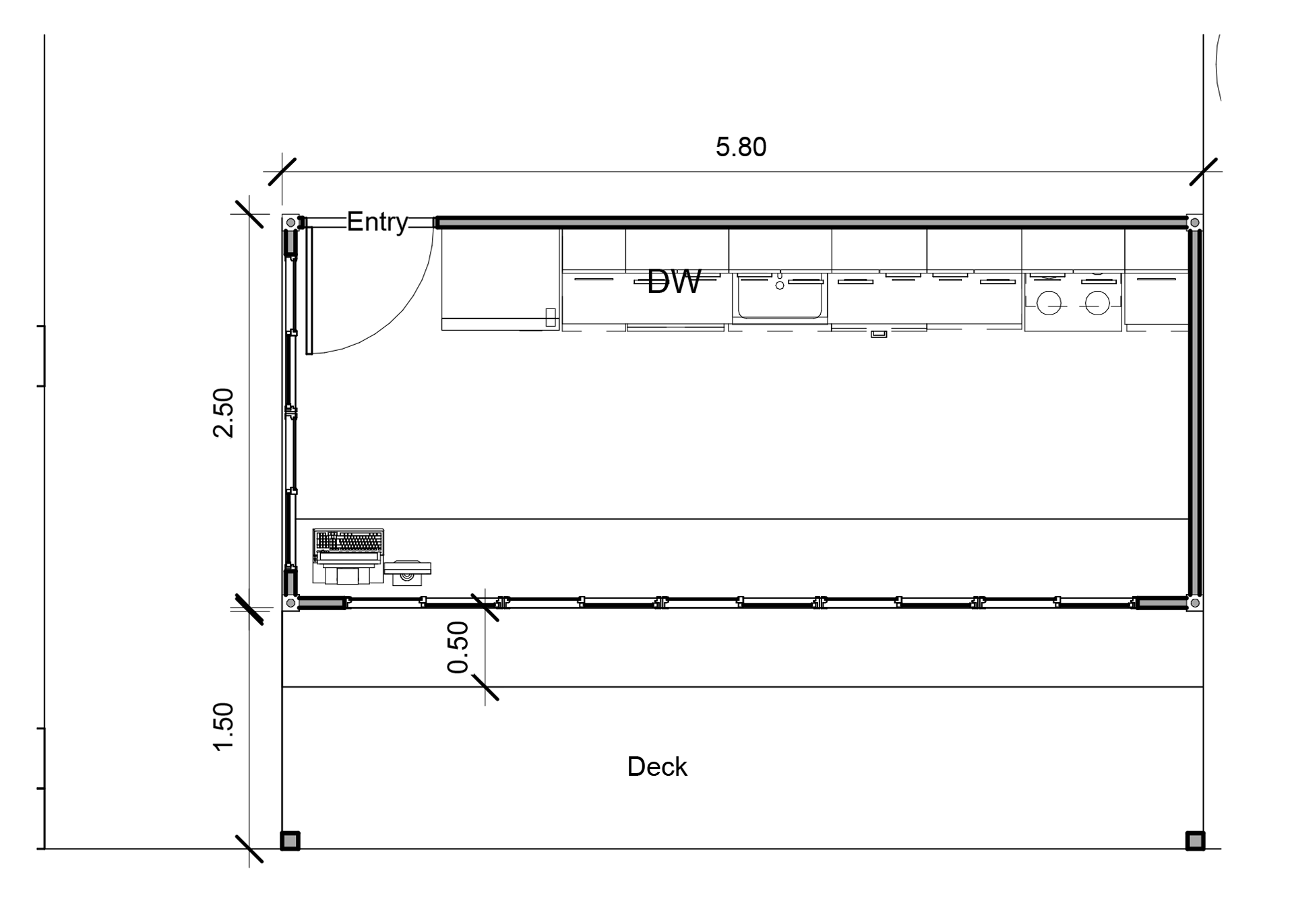 Convenience Store 2D Floor Plan